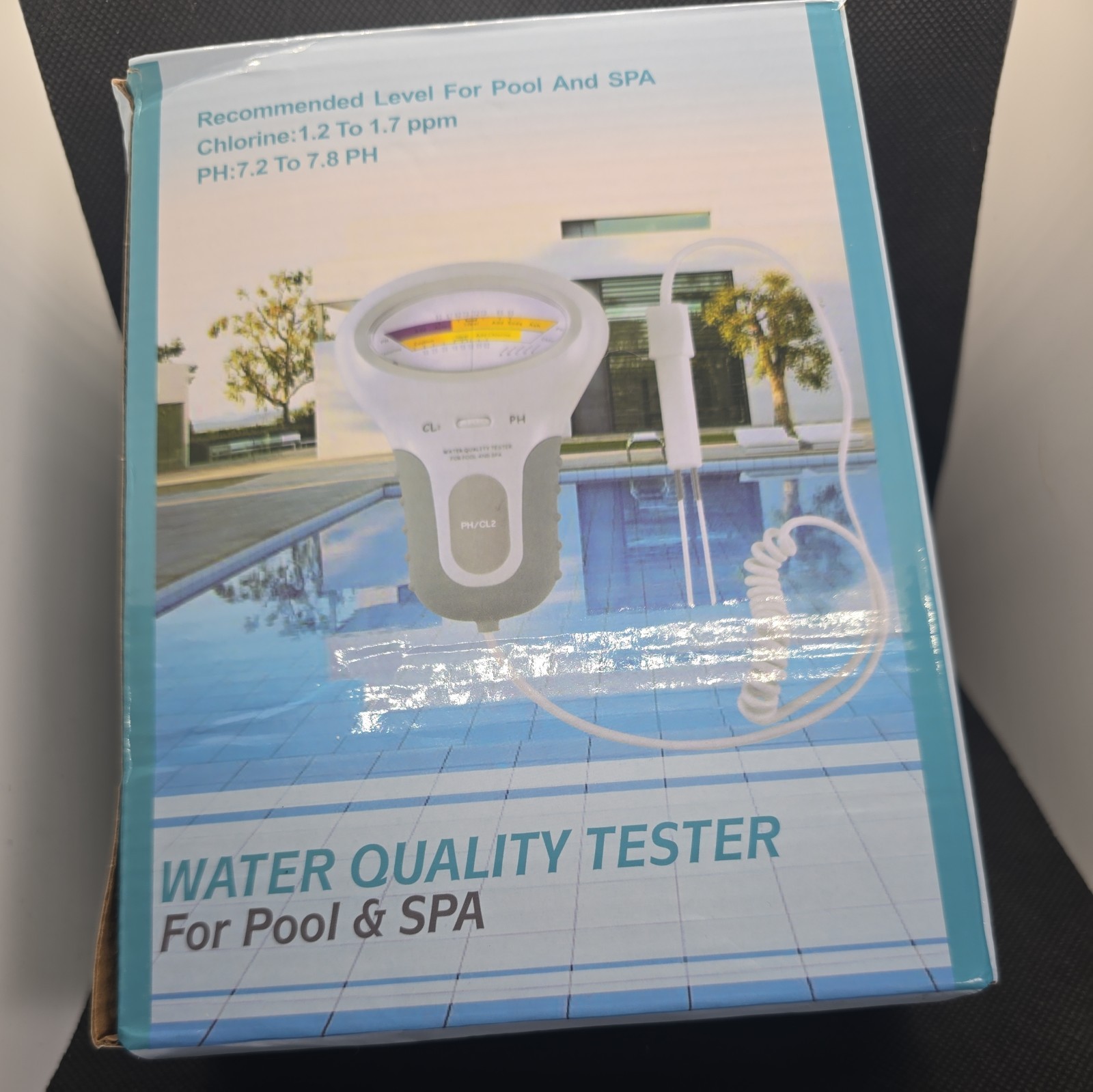 Swimming Pool Water Quality Monitor PH/CL2 Chlorine Tester with Probe