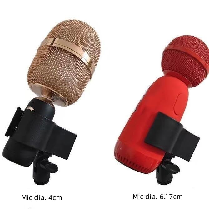 CCeCCe 2 Pack Microphone Clip Holder Mic Stand Clips Replacement with 5/8" 3/...