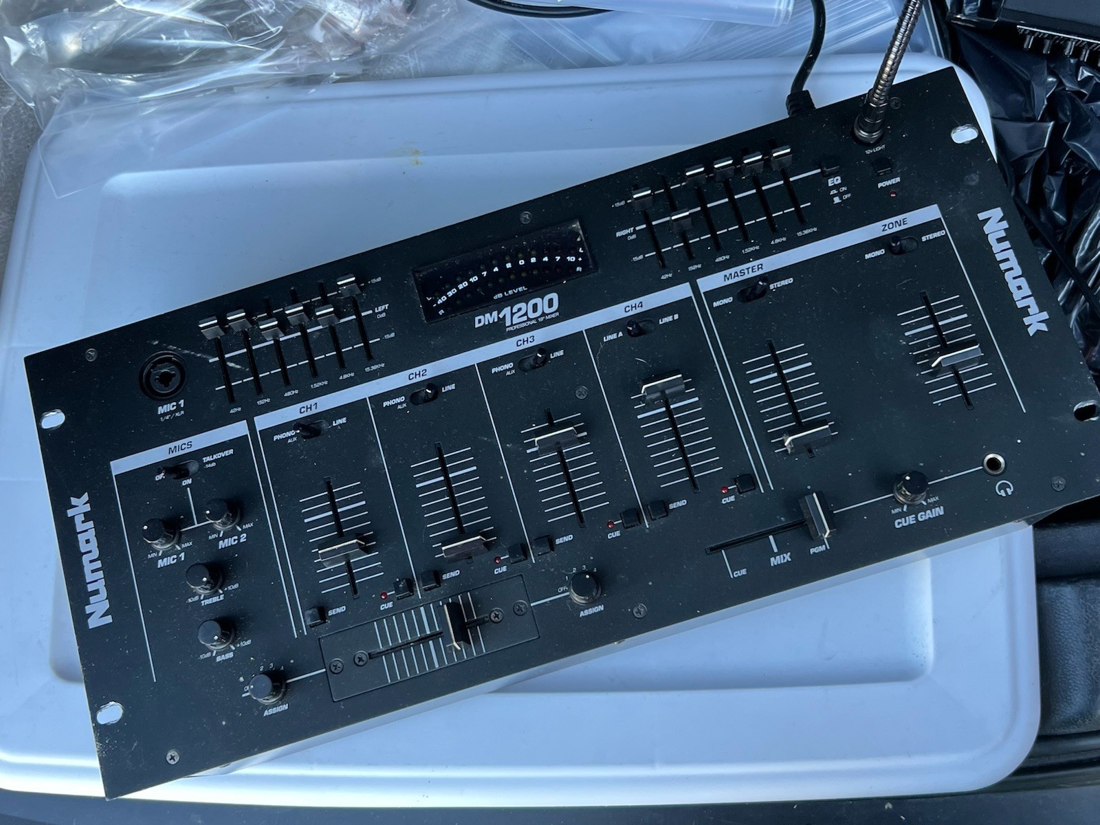 Numark DM1200 19” 4 Channel DJ Preamp / Mixer (Untested  Condition)