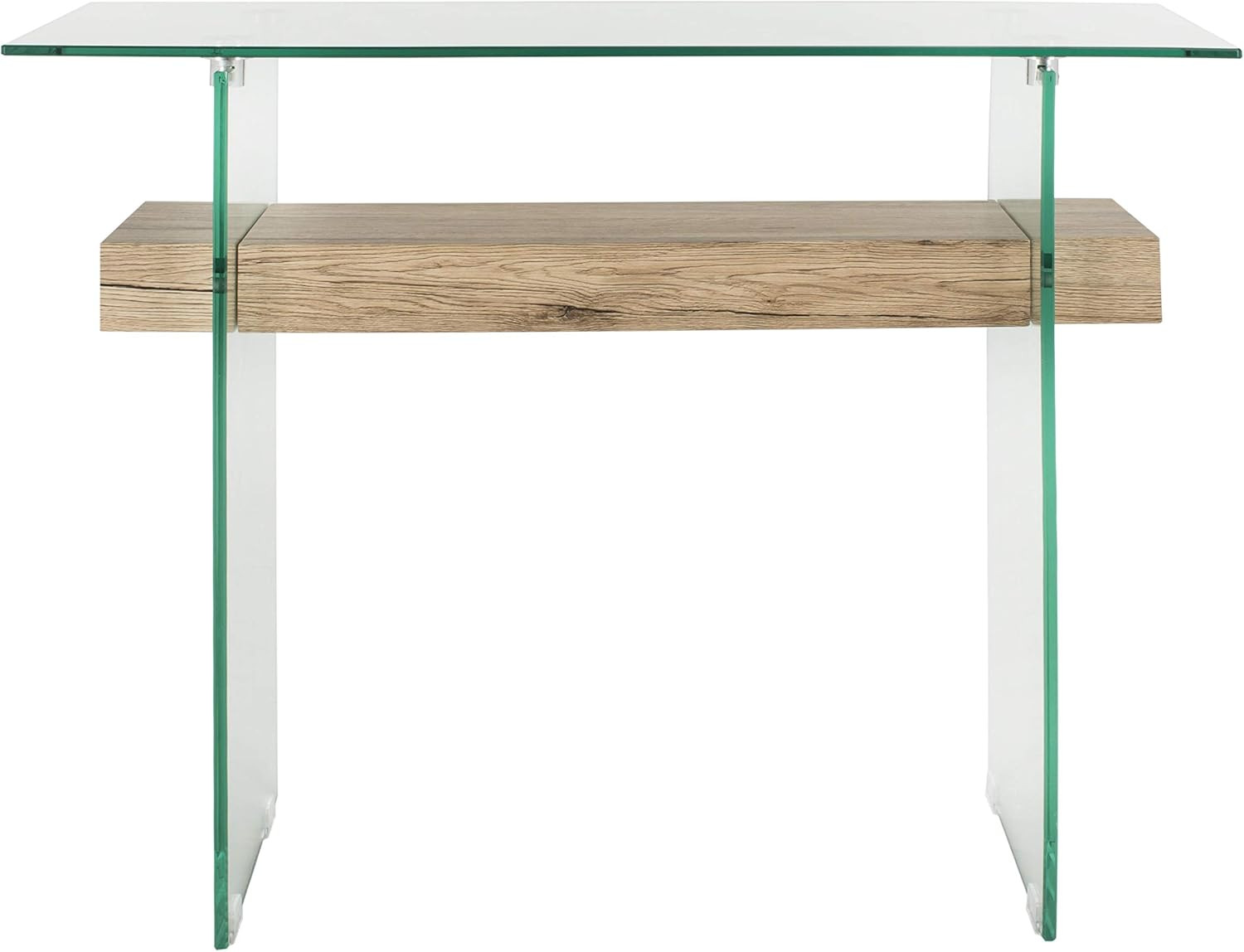 Andey Brown/Black Console Table for Living Room, Bedroom, Office & Hallway