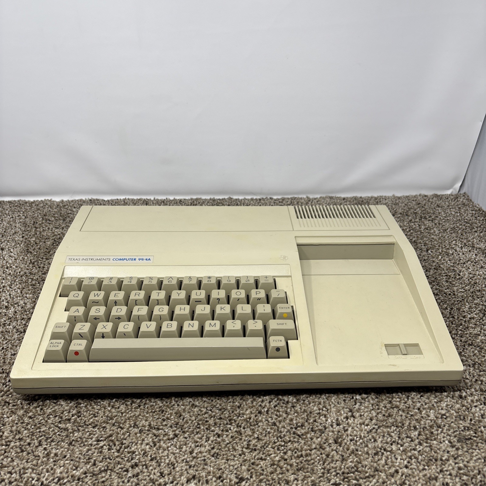 Texas Instruments TI-99/4A Home Computer In Box TESTED W Cables And Games