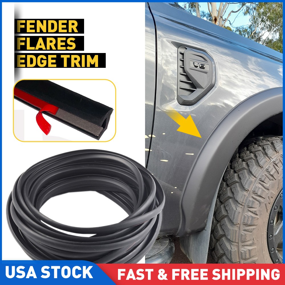 32ft Car Truck Wheel Wells Fender Flare Edge Rubber Trim Gasket Welting T-Style