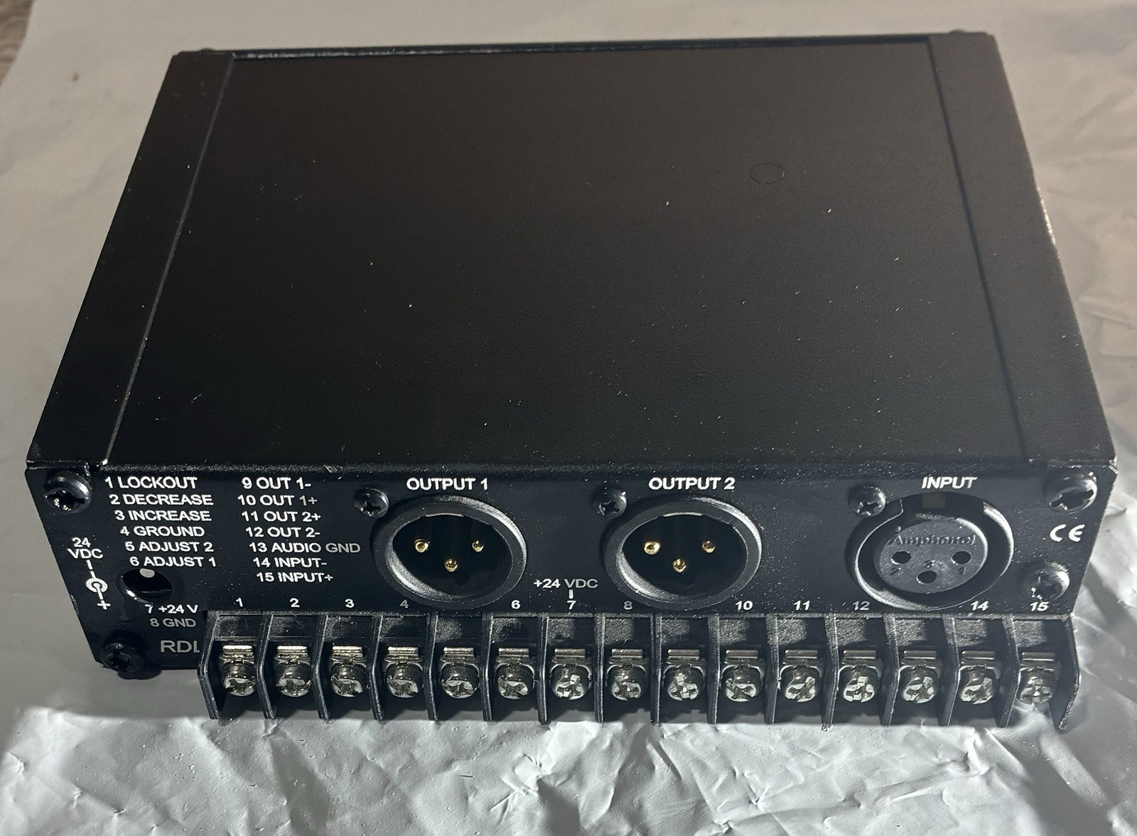 RDL RU-ADL2 Audio Delay Processor Time Delay Unit Tested No Power Supply