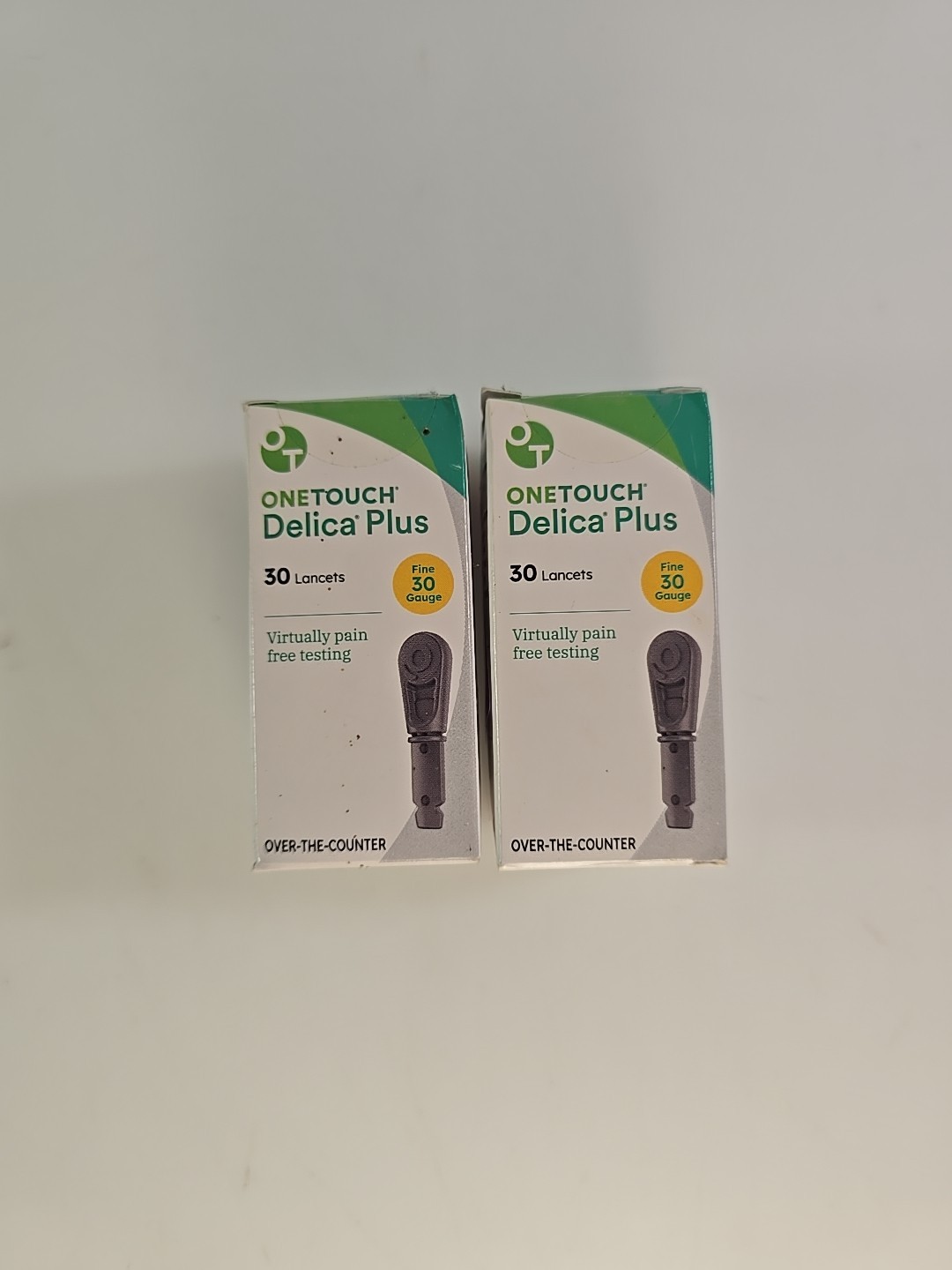 One Touch Delica Plus Lancets 30g gauge 60 PCS Sealed exp 01/29 Lot Of 2