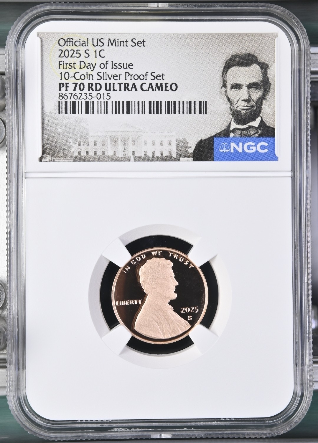 2025 S Lincoln Penny Cent 1C NGC PF70 RD Ultra Cameo , First Day Of Issue * FDI