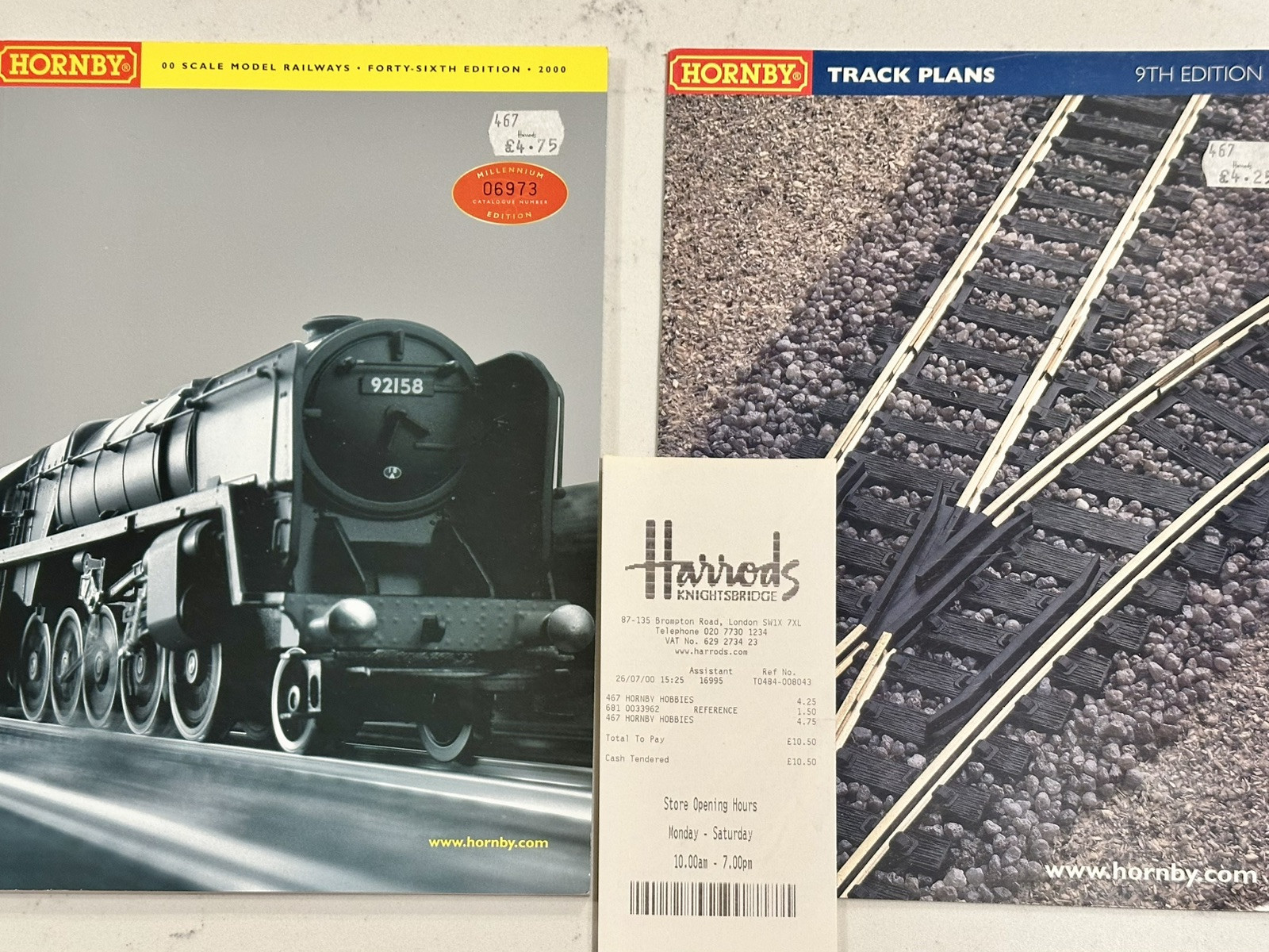 Hornby Catalogue “Millennium Edition” numbered #06973 & Hornby Track Catalog