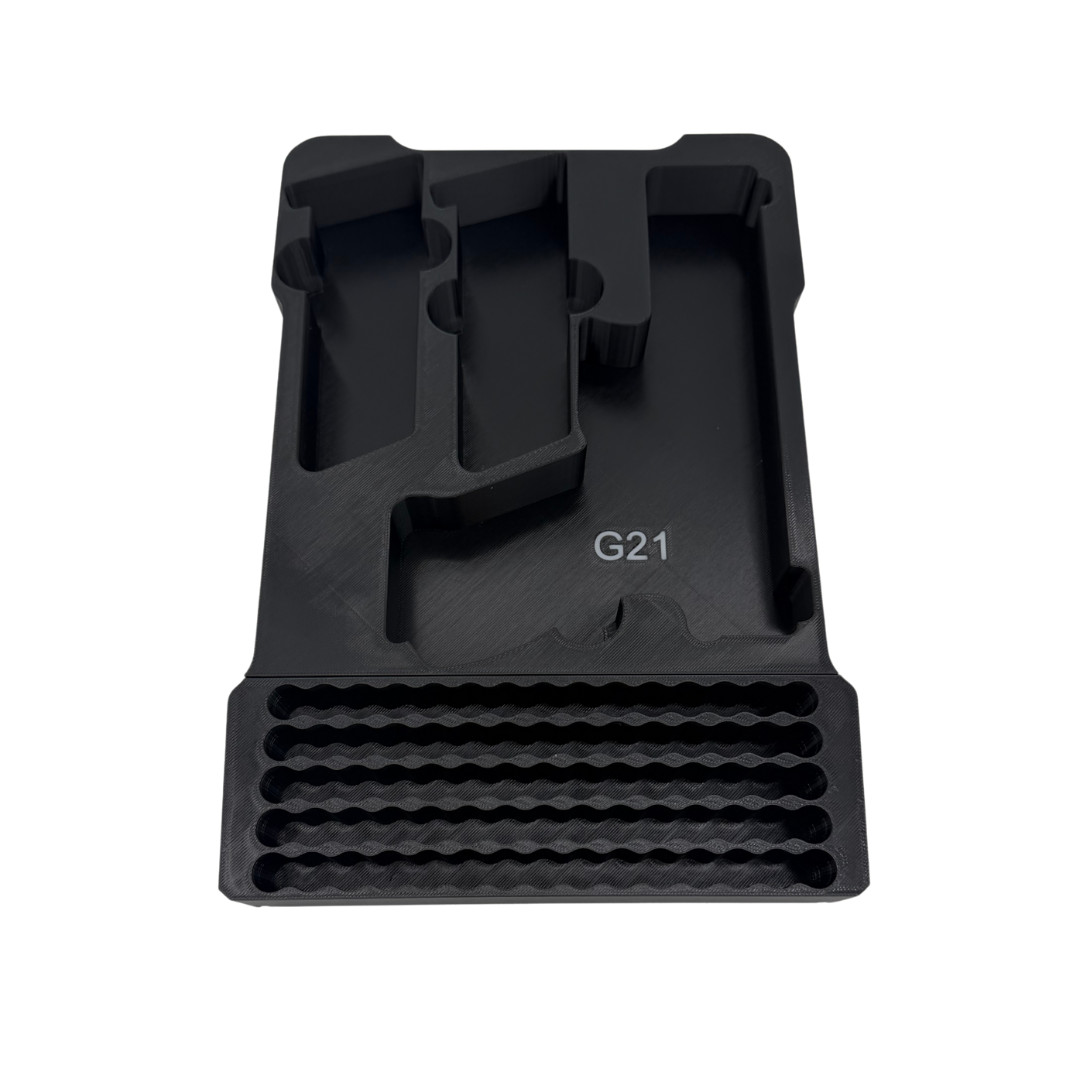 Glock 21 Insert for Milwaukee Packout – Holds 2 Mags + 75 Rounds