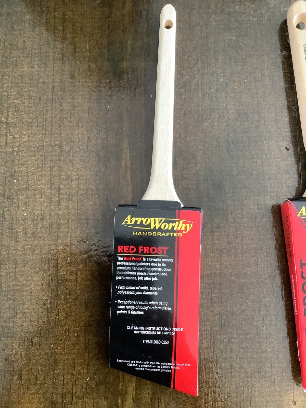 ArroWorthy Red Frost Nylon/Polyestor Angle Sash Paint Brush 2-1/2" New