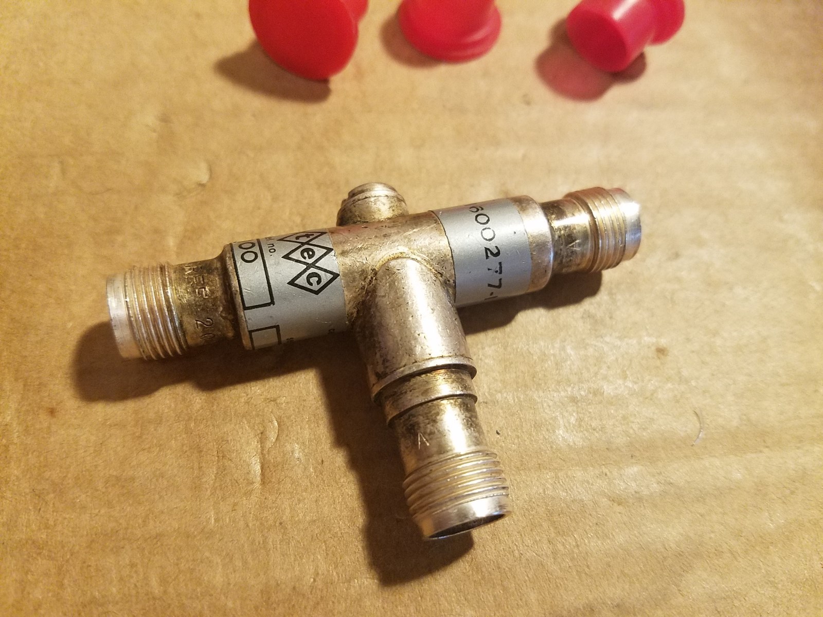 Rantec CA-100 SC-1600277-1 GRFF 2089A TNC(f) RF Microwave Signal Coupler  #131