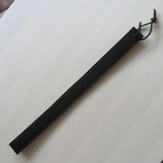 Leather Ruler Paddle 15-1/4" Black Ruler Paddle Handcrafted USA
