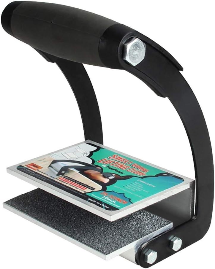 Heavy Duty Sheet Material Carrier with One-Hand Grip