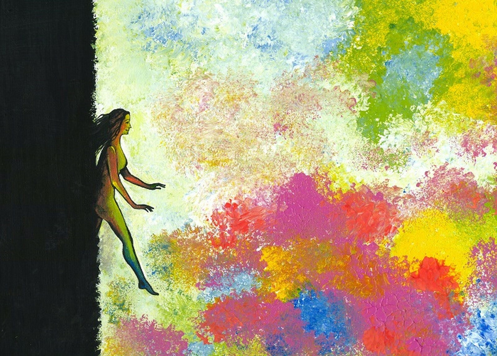 5x7 Print of Painting RYTA Healing Recovery Yoga Meditation abstract art gift