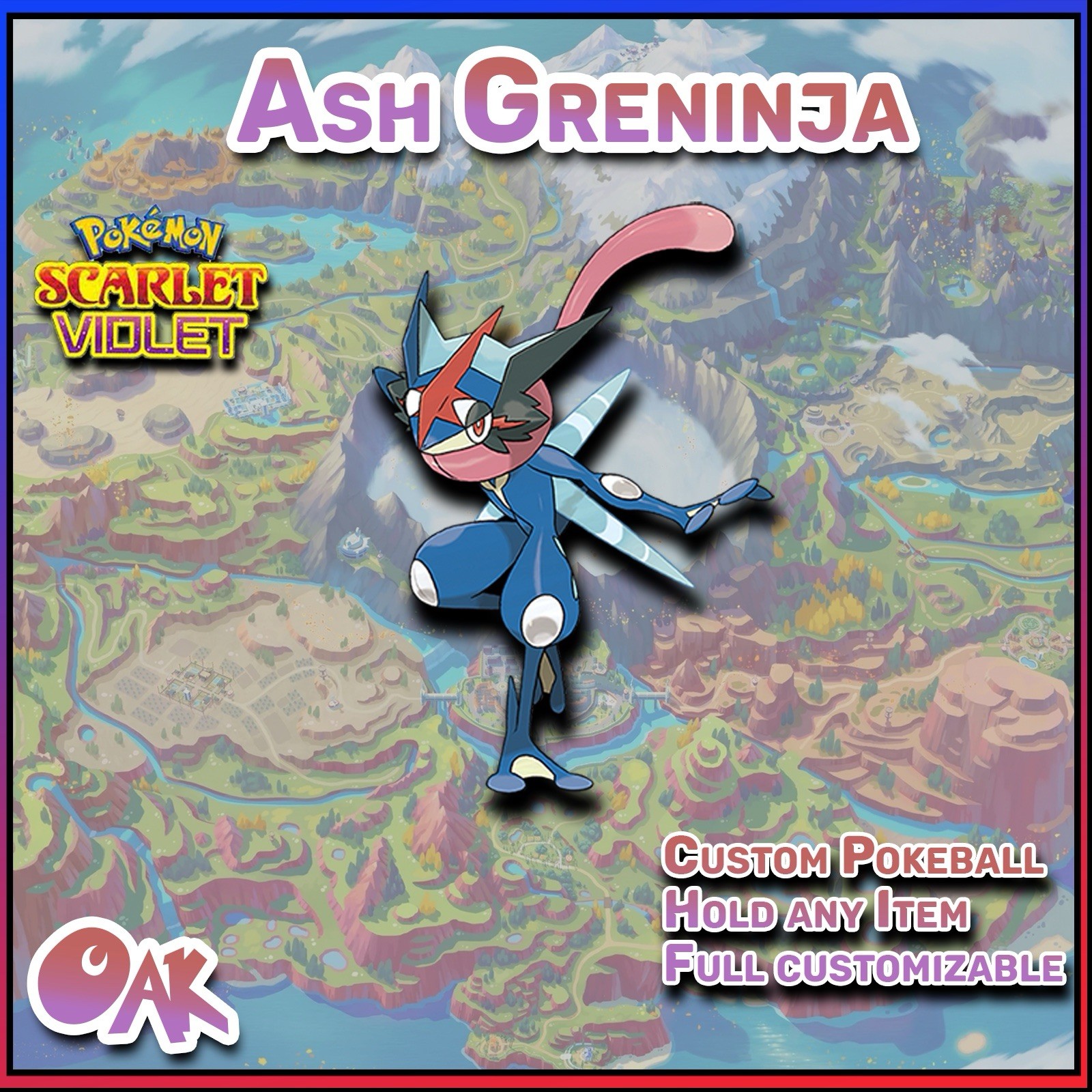 💦Ash Greninja 6IV 💦 Pokemon Scarlet & Violet  🚀Fast Trade🚀