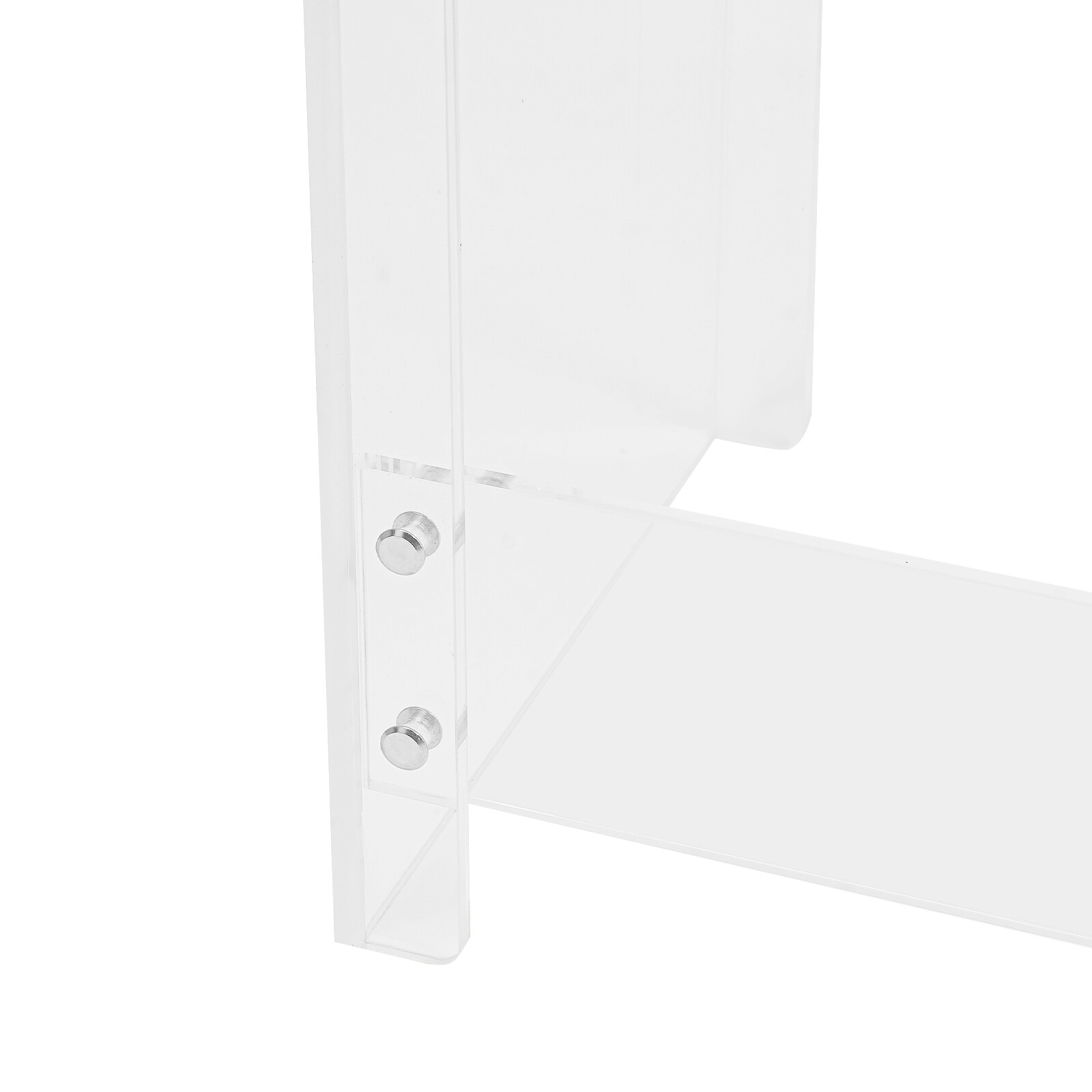 2 Tier Modern Acrylic Table Clear Entry Table Small Entryway Table 100×30×80cm