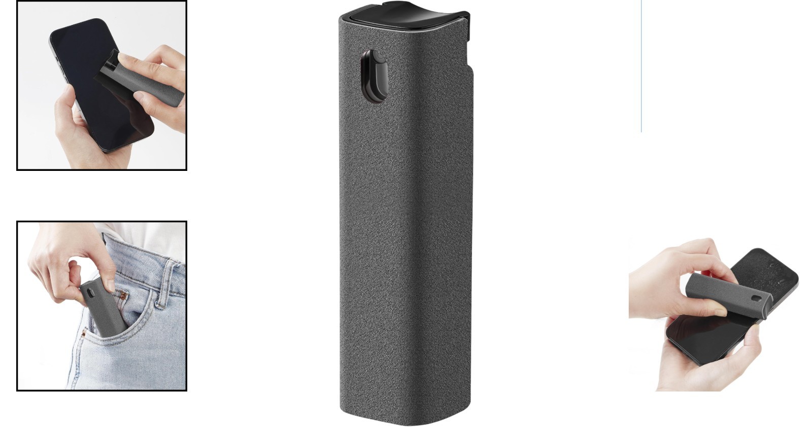 Efficient Screen Cleaner Spray with Microfiber Cloth - Perfect for Electronics!