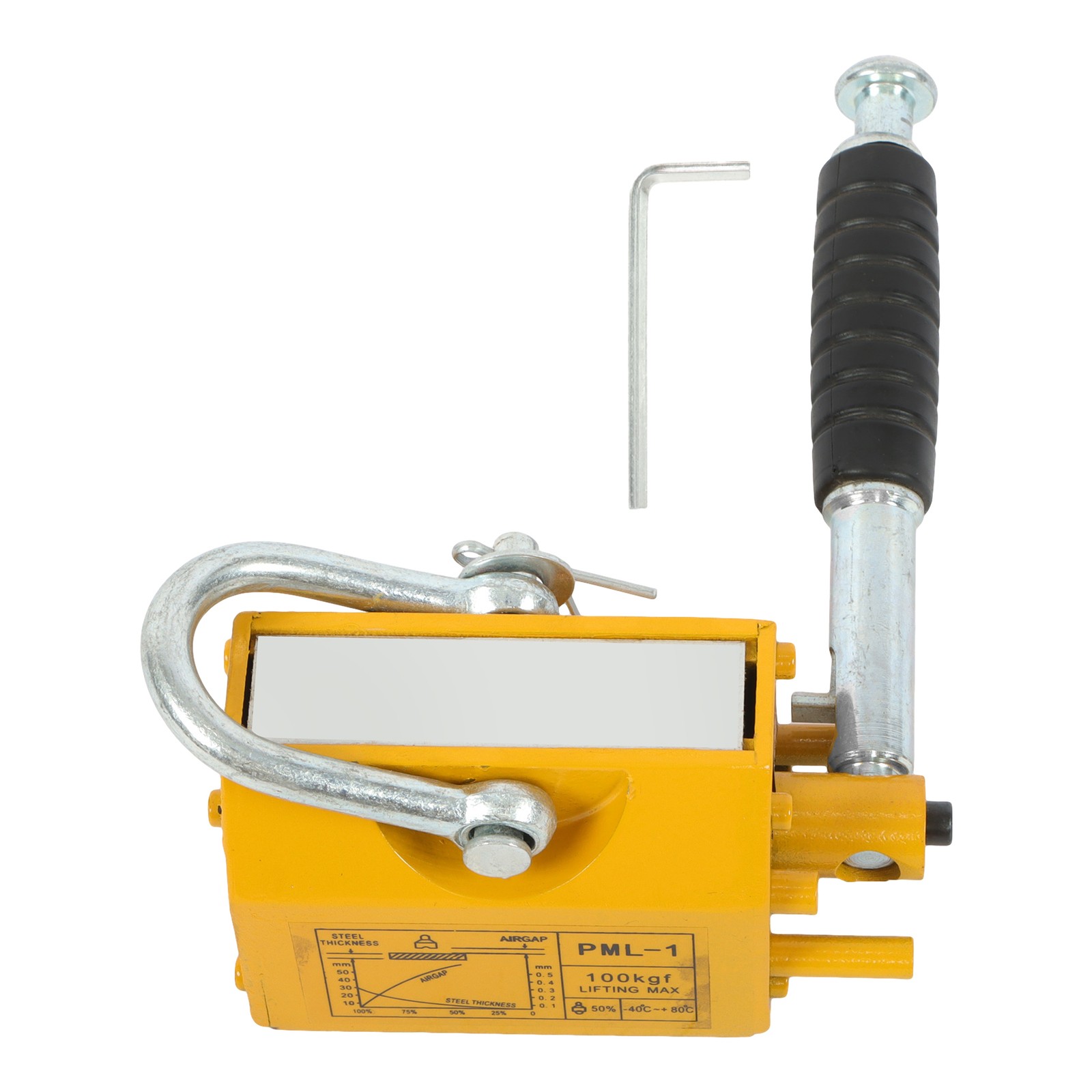 220 lbs/100 kg Permanent Magnetic Lifter 2.5 Safety Factor Magnet Lifting Tools
