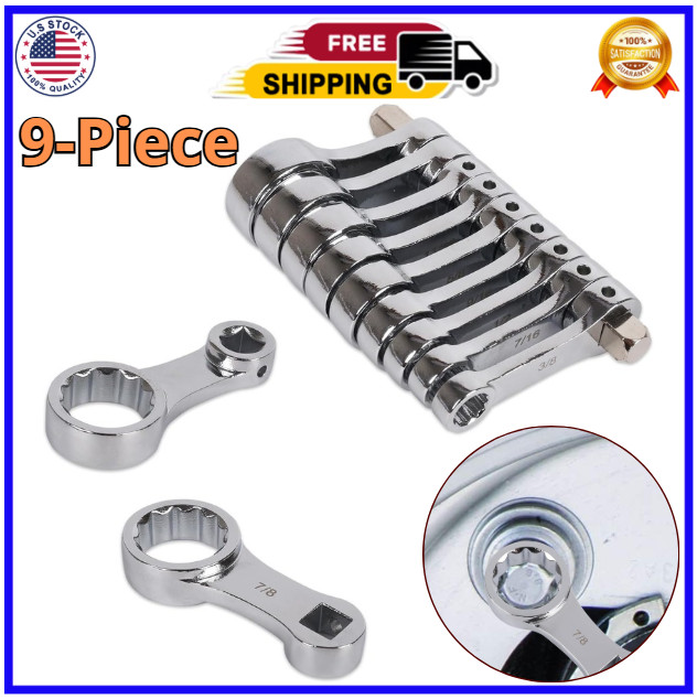 3/8 in. Drive Torque Adapter Set, 12-Point Box End, SAE, 9-Piece, Extension Set