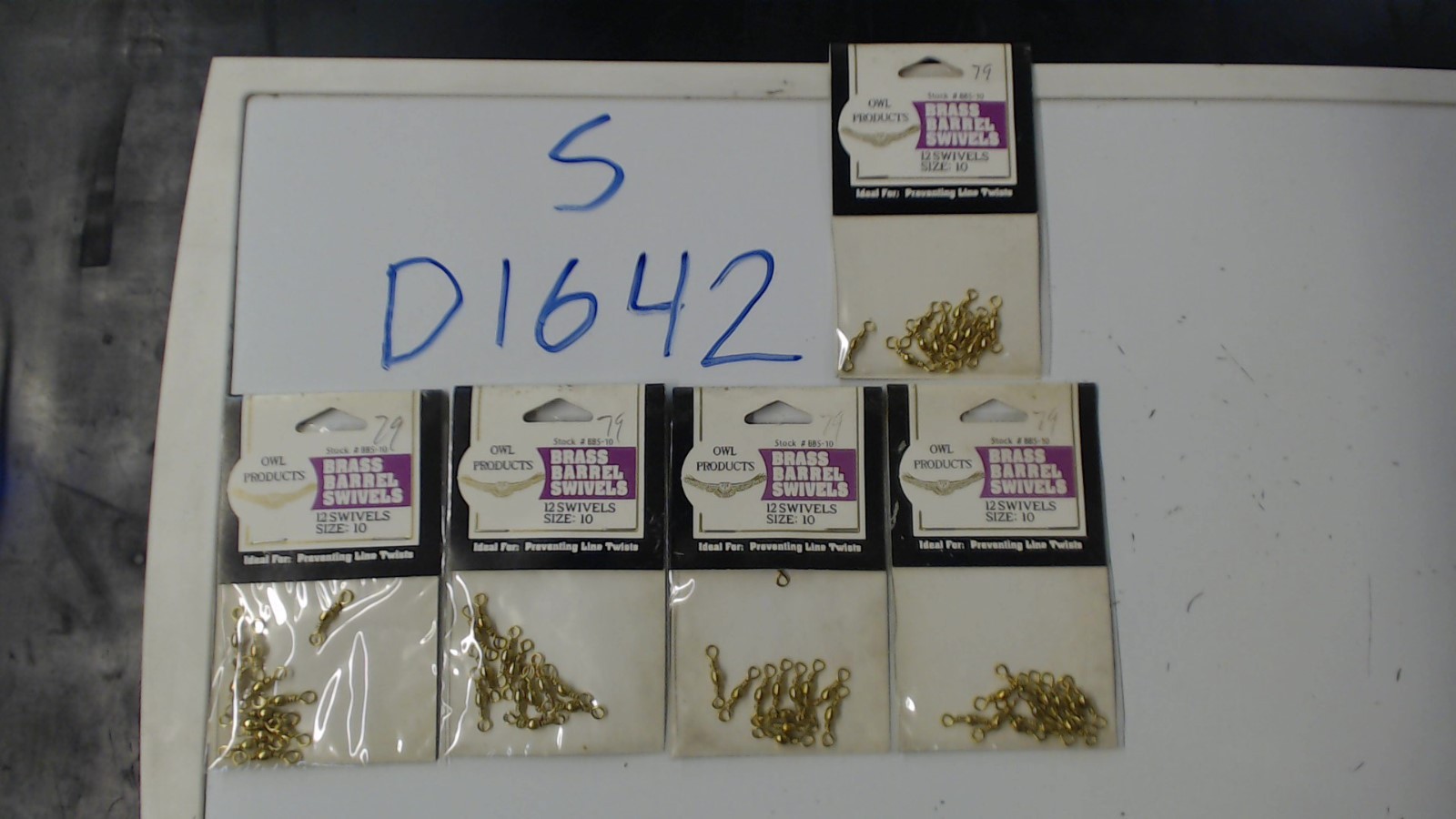 Brass Barrel Swivel Size 10 Lot of 5