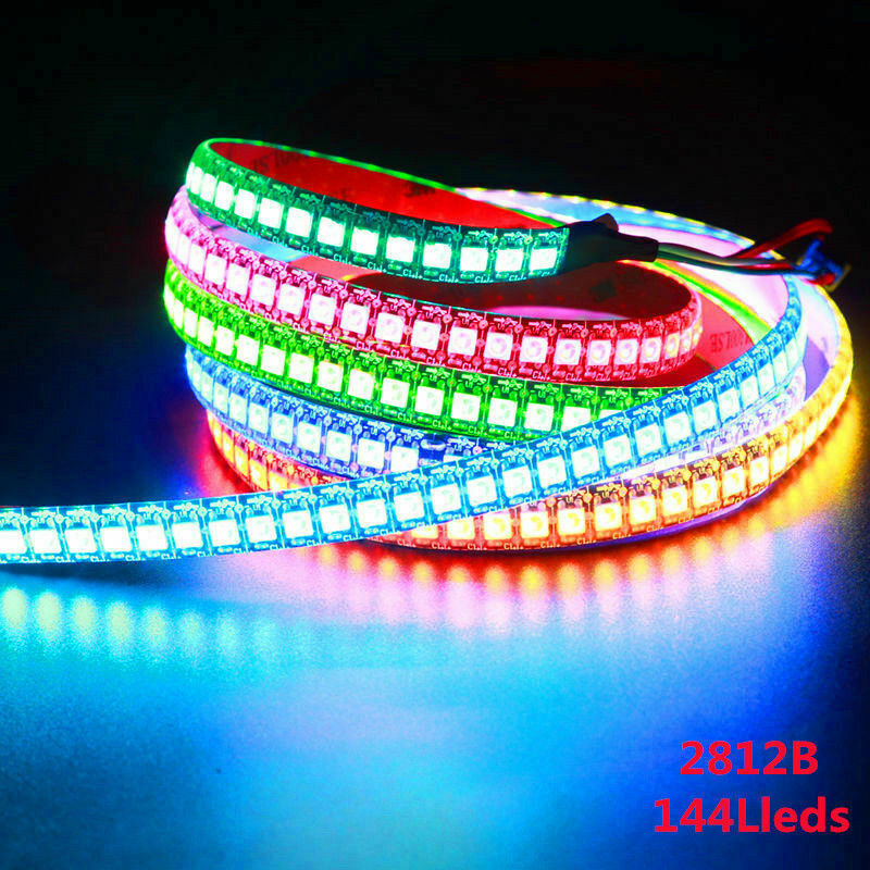 WS2812B 5V 5050 RGB LED Strip 1-5M 30 60 144 150 300 Leds Individual Addressable