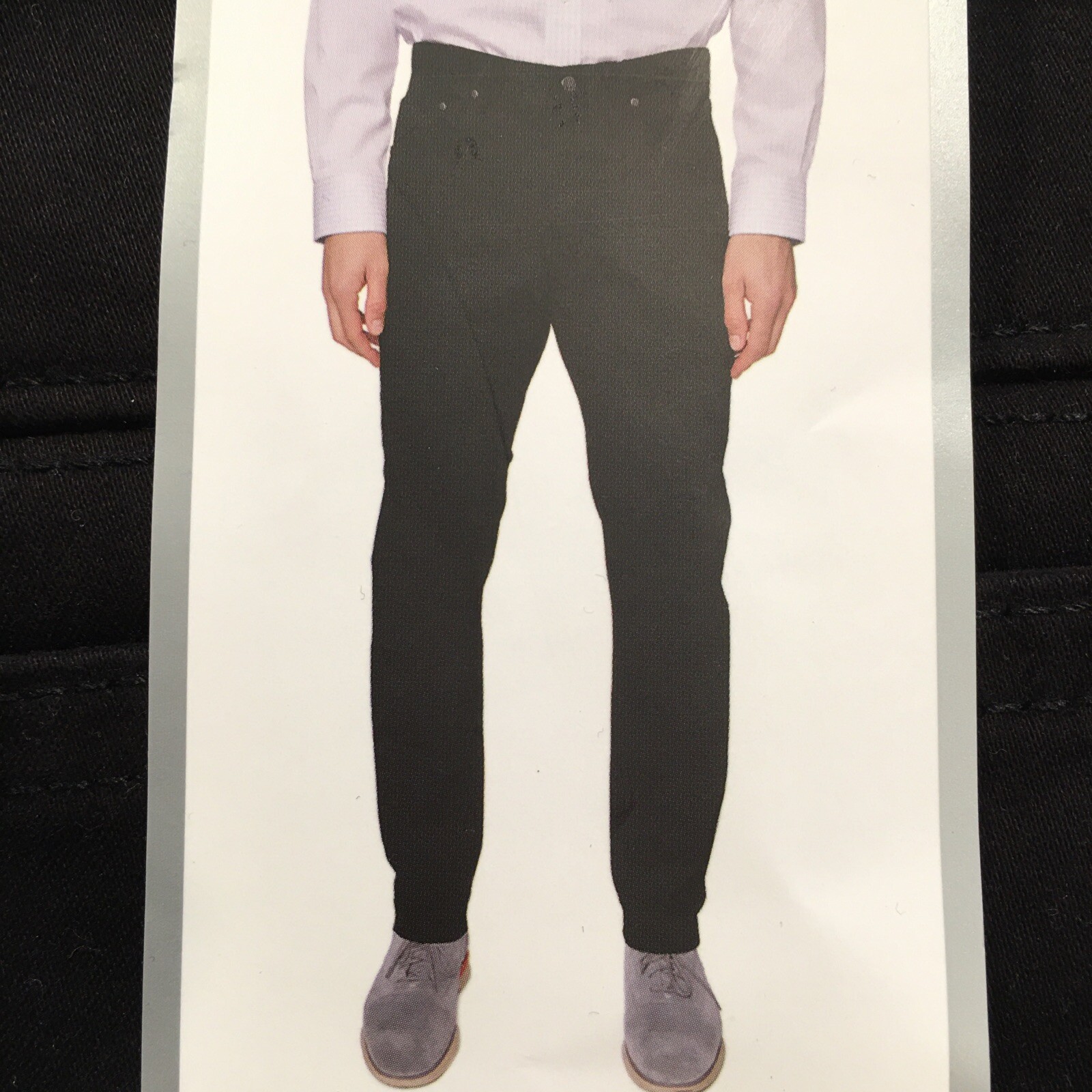 Hickey Freeman New Men's Size 32X30 Black Stretch Cotton Easy Care Pant