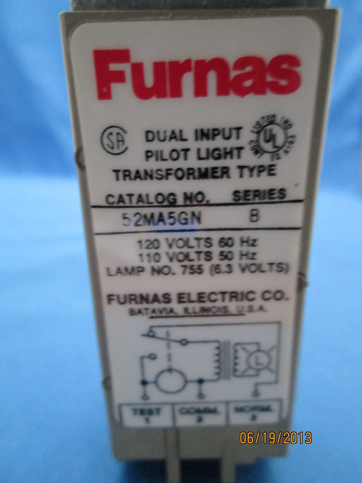 Furnas 52MA5N Compact Dual Input Pilot Light new