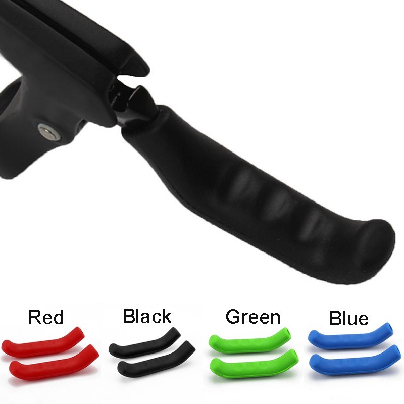 2Pcs MTB Bike Bicycle Scooter Handle Bar Brake Lever Silicone Cover Protect Gear