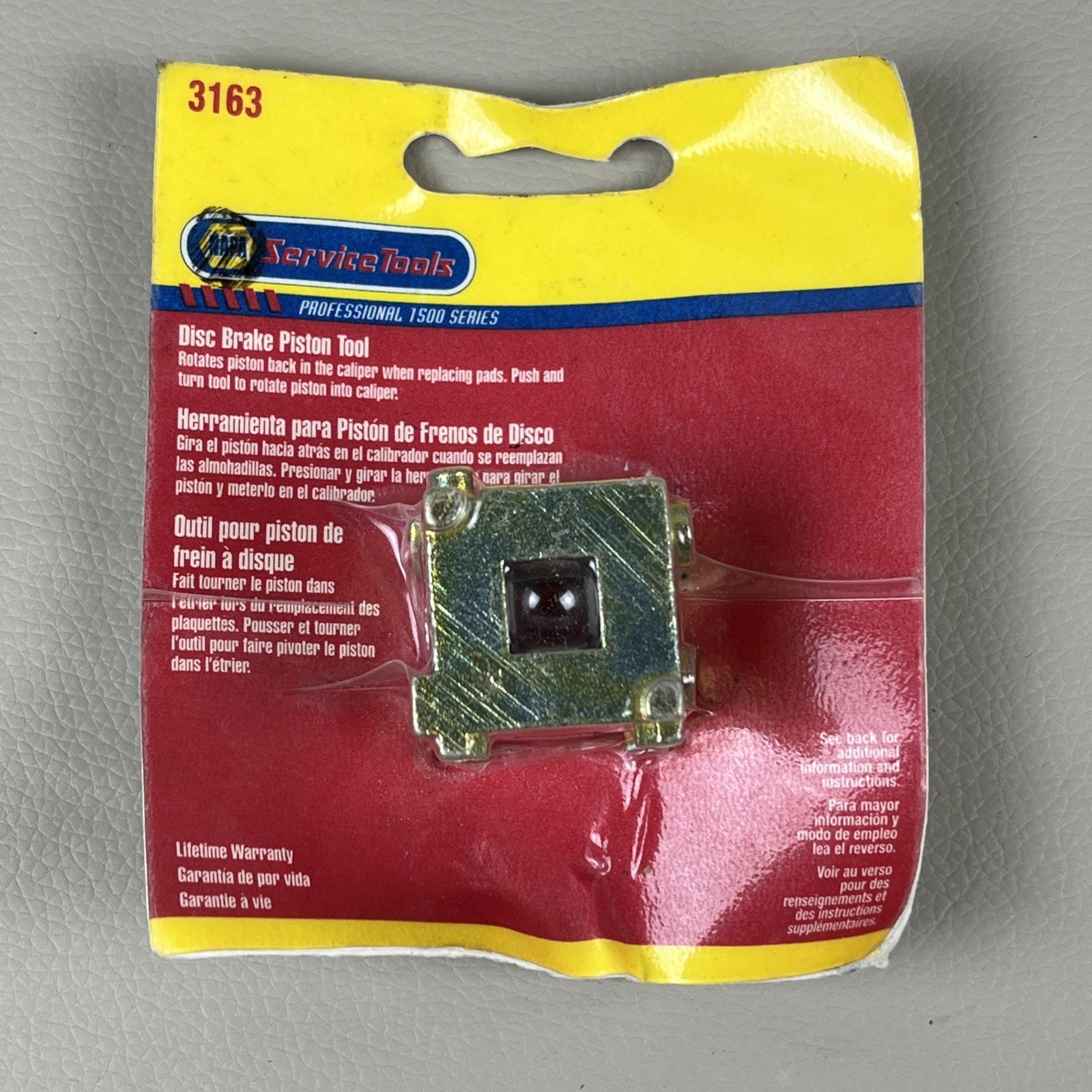 Professional 1500 Series disc brake piston tool, model number 3163