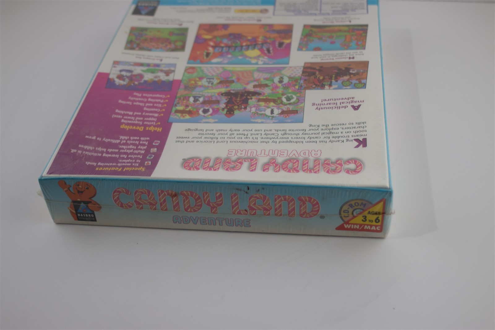 Candy Land Adventure PC Big Box Game (PC / Mac CD-rom, Hasbro, 1996)