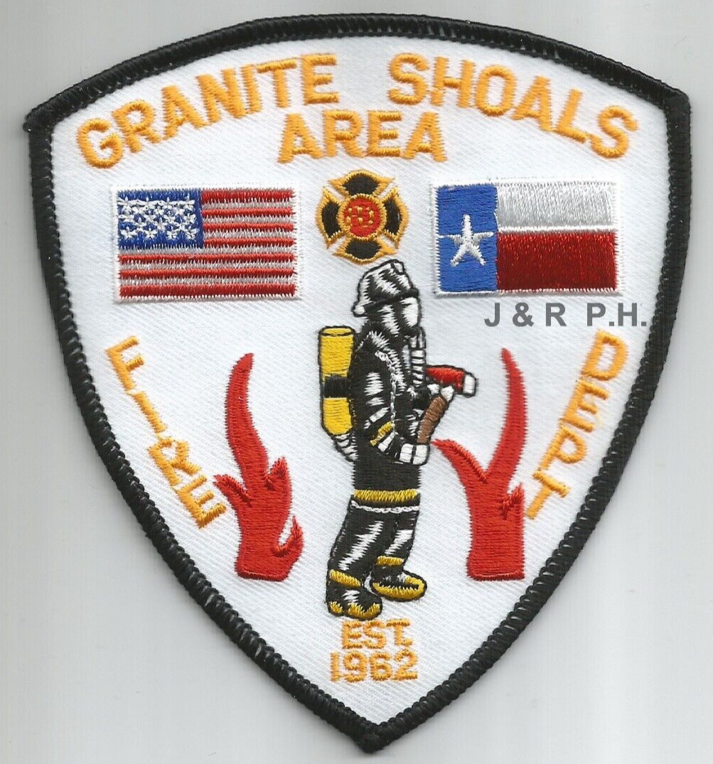 Granite Shoals Area  Fire Dept. - 1962, Texas (4" x 4.5" size) fire patch