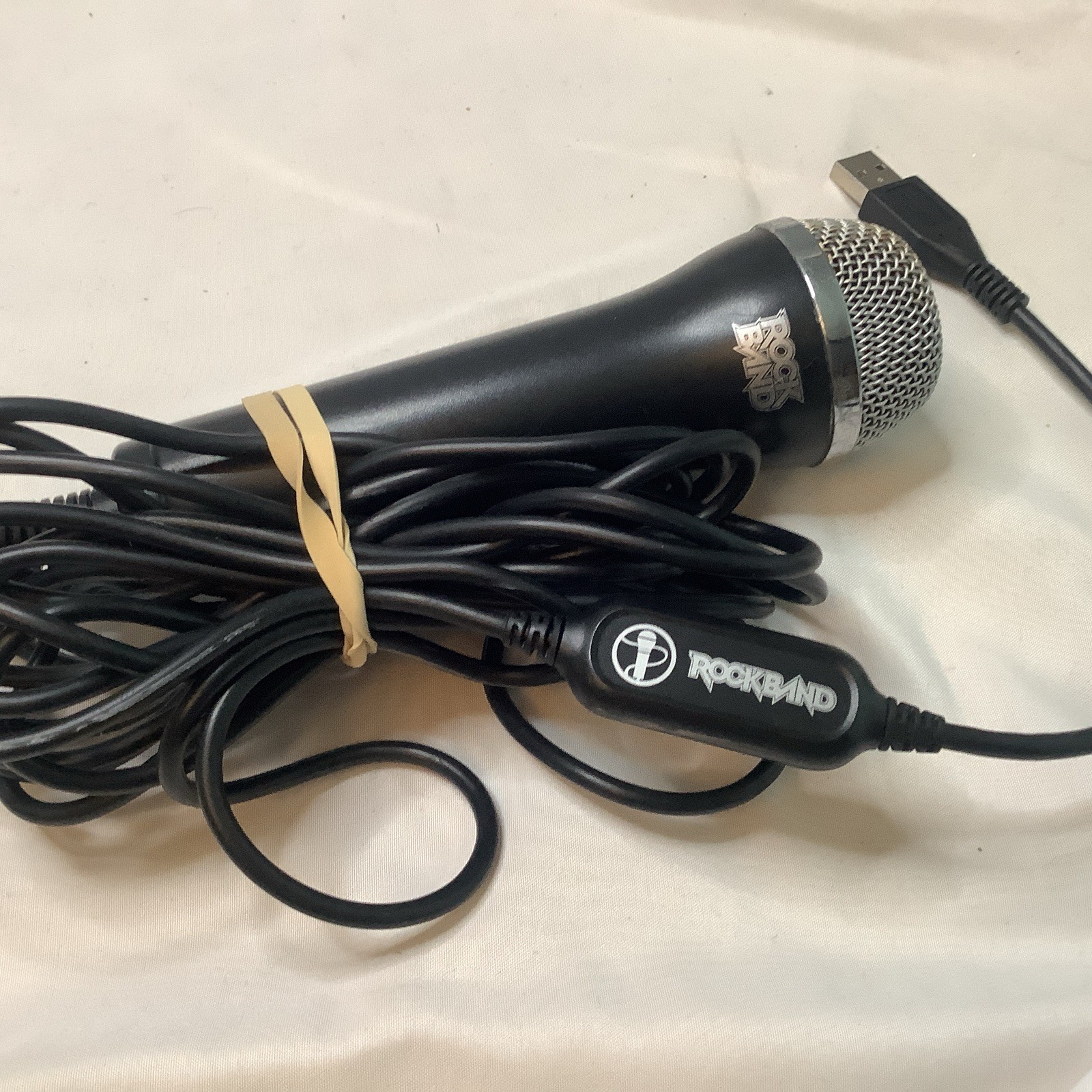 Logitech Rockband Corded USB Microphone 881-000040 Xbox 360 PS2 PS3 Wii Tested