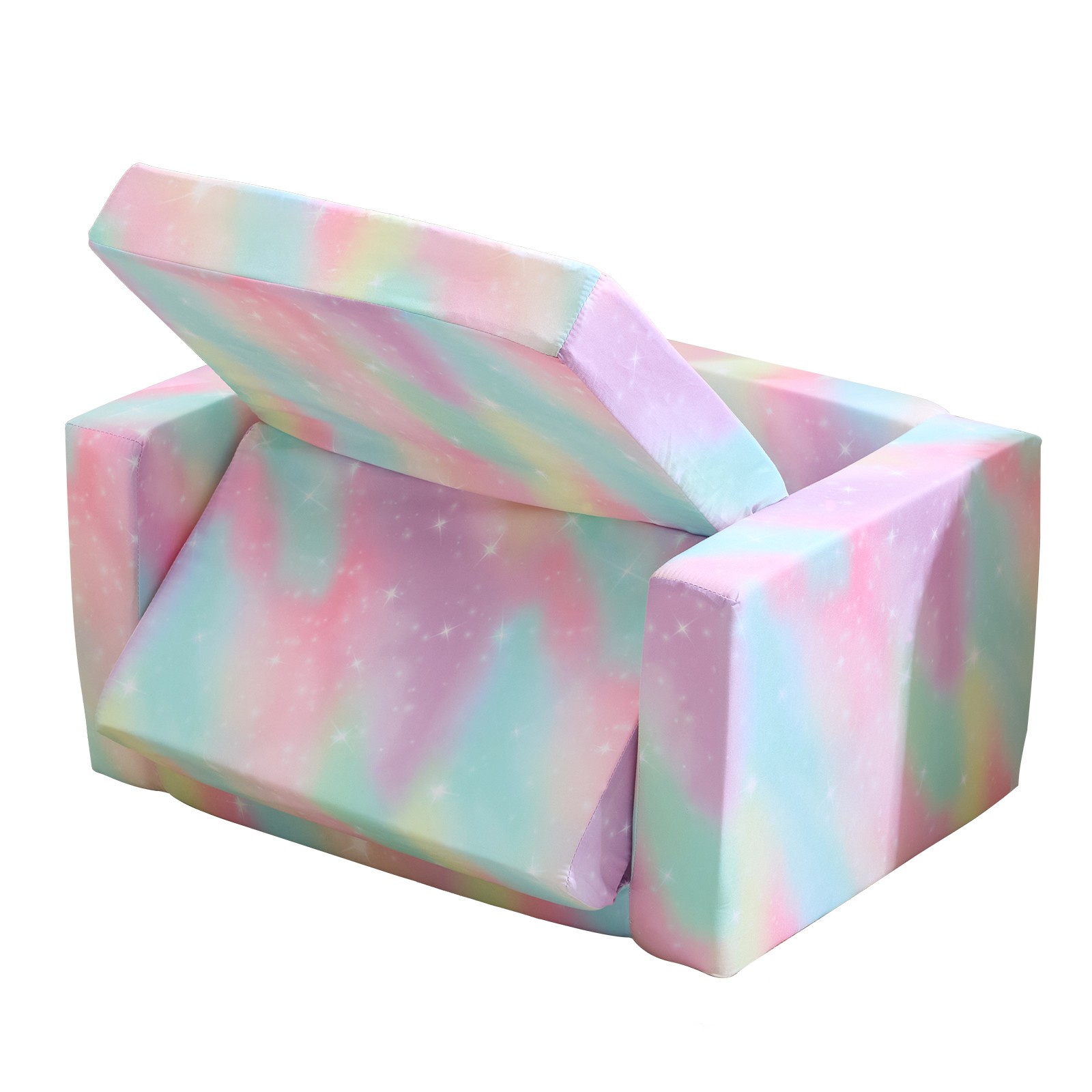 All-Sponge Kids Foldable Sofa Bed Single Chaise Lounge