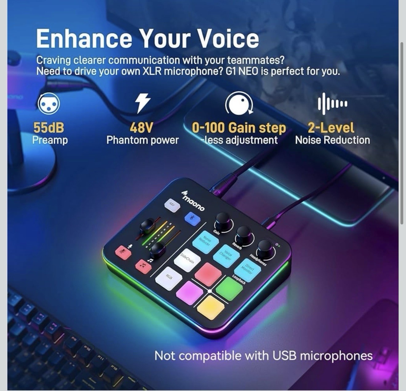 Maono Pc Gaming Microphone & Gaming Audio mixer Bundle🔥🔥🔥