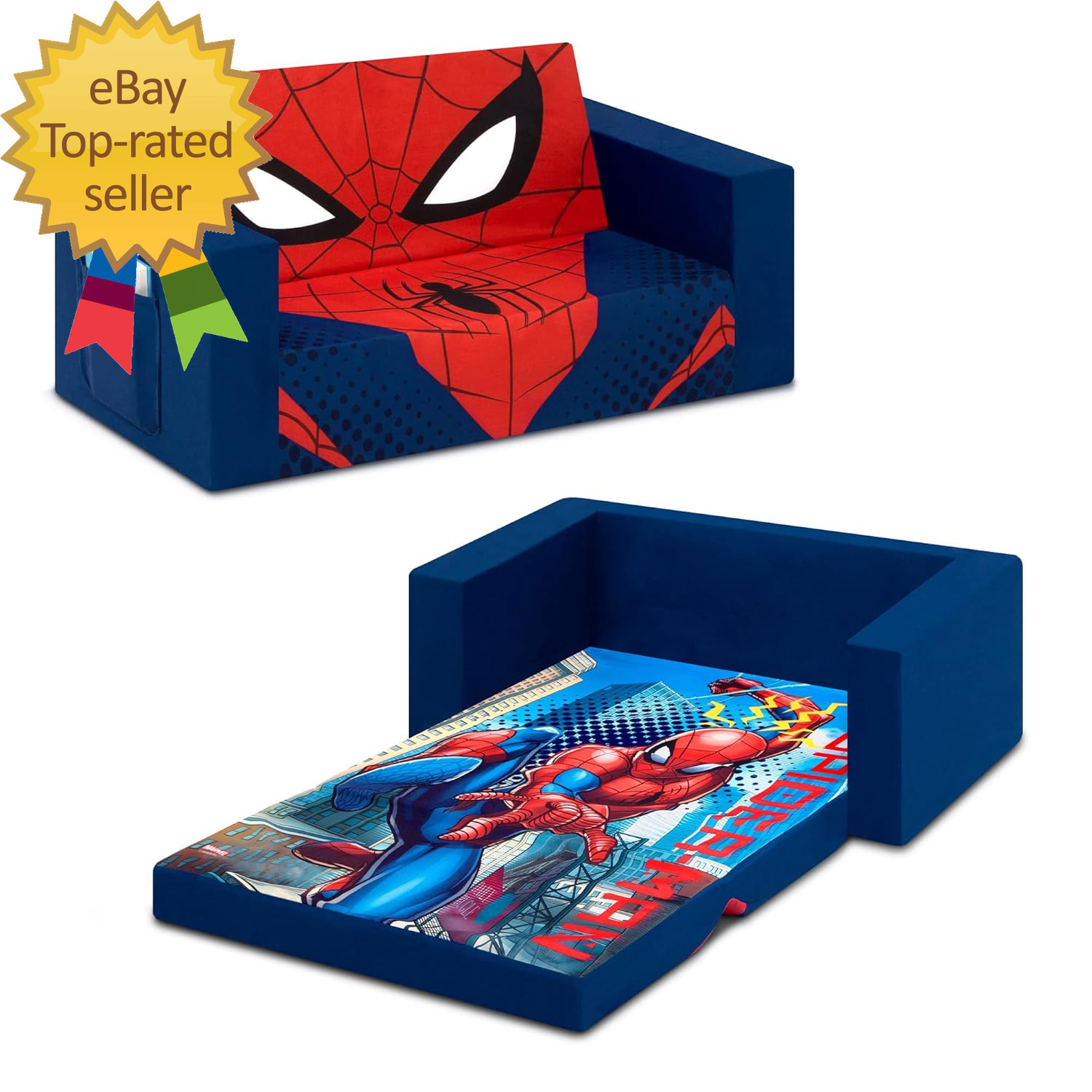 Cozee Flip  Out Sofa  Spider Man