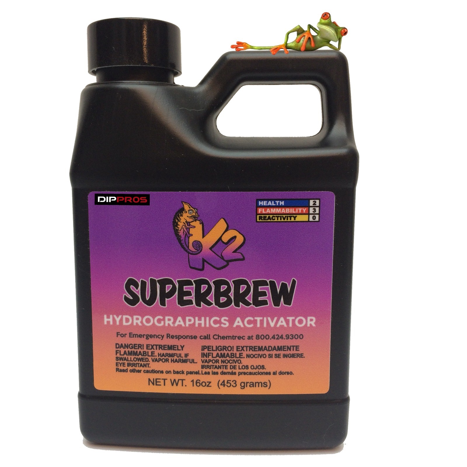 16oz K2 SUPER BREW Hydrographics Liquid Activator cooler then hydrovator