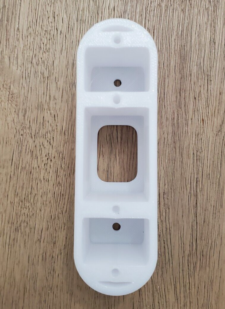 SimpliSafe Video Doorbell Custom Expander Spacer Mounting Bracket 0.5"-3.5"