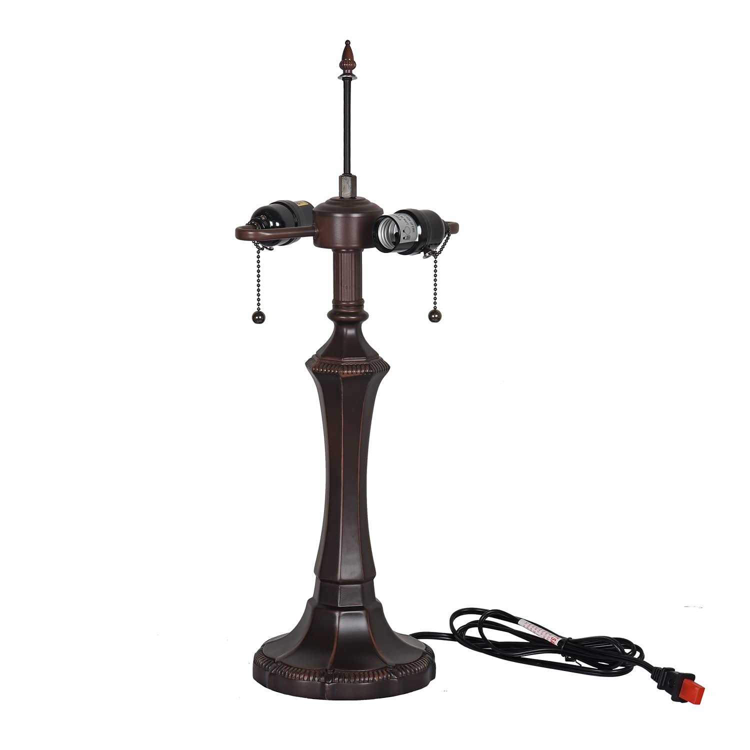 Tiffany Table Lamp Base for 16-18 Inches Lampshade Pole Height 24 Inches Bron...