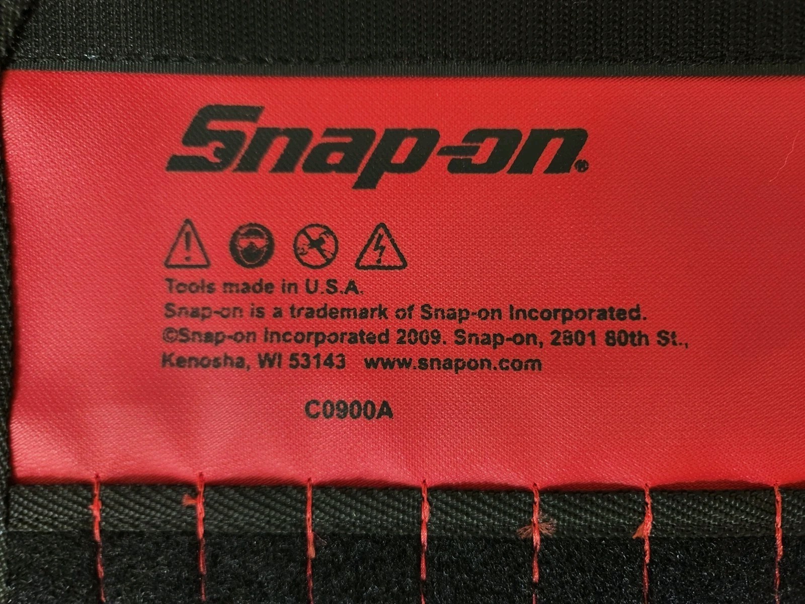 Snap On C0900A Nylon Pouch Only for 9 pc. Midget or Small Ignition Wrench Set