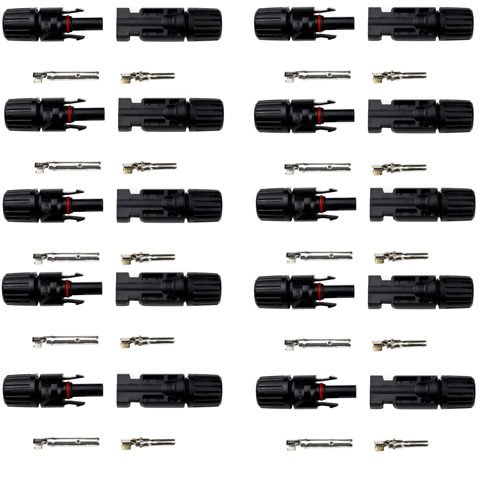 Solar Plug 2.5 To 6 MM ² Coupling Socket Cable Solar Connector 5 Pair
