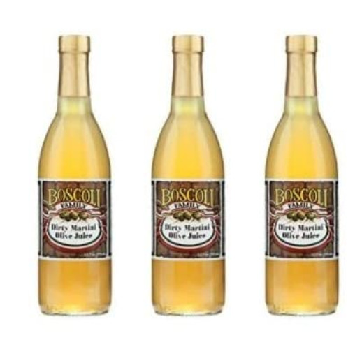 Boscoli Dirty Martini Olive Juice 12.7 ounces Pack of 3