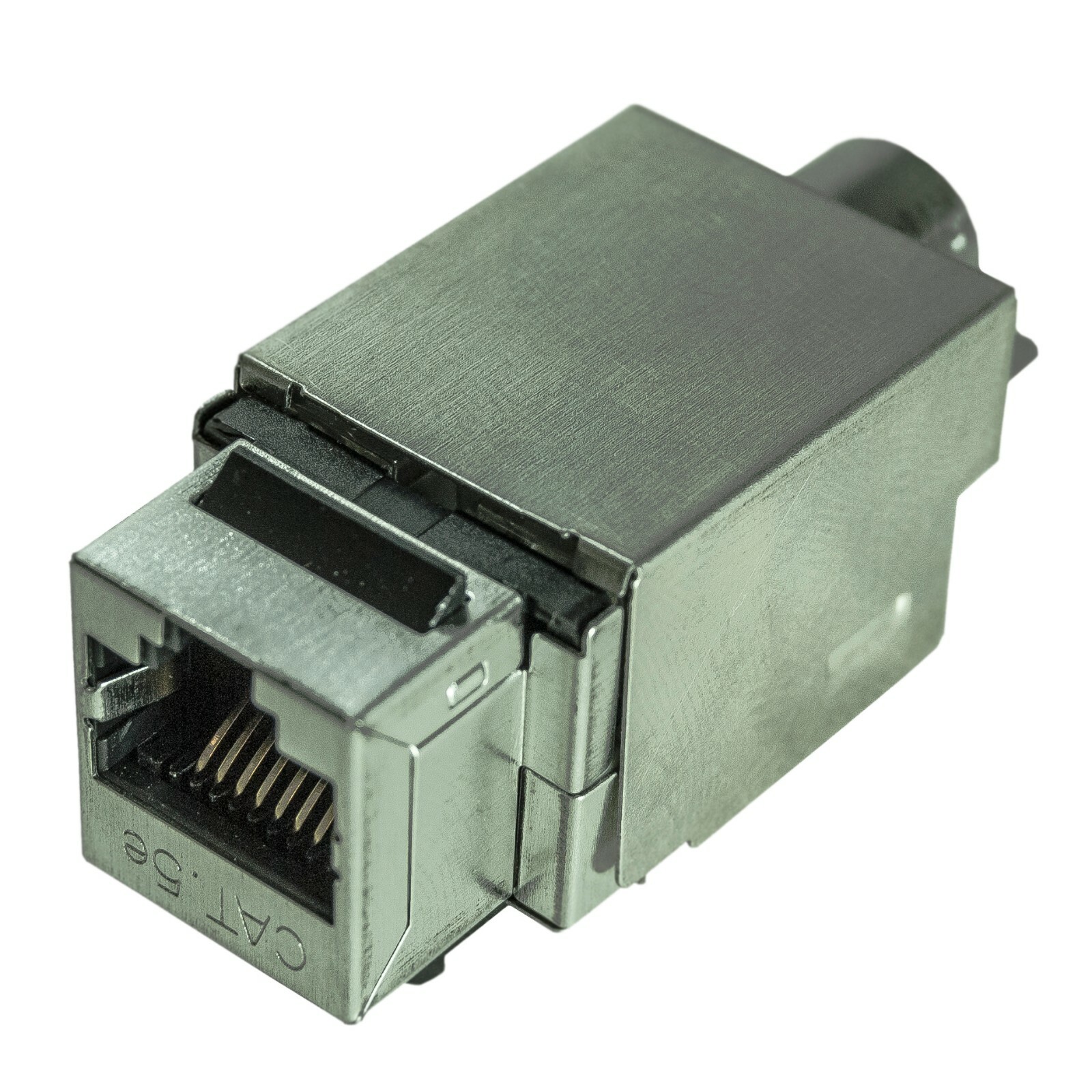2 Pack Shielded CAT5e Keystone RJ45 Ethernet Network 110 Tool-Less Snap-In Jack