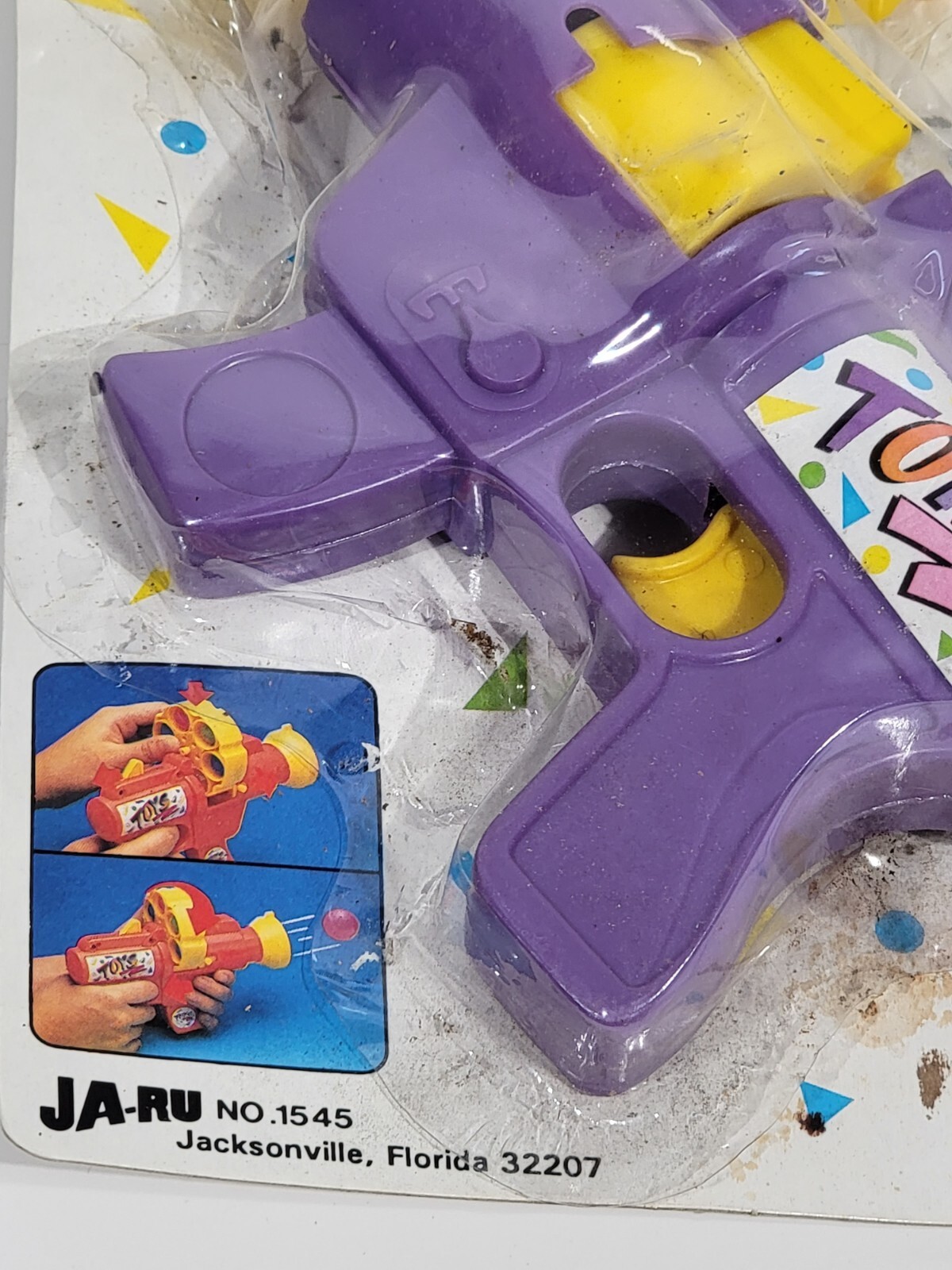 Vintage Ja-Ru Toys Fun Shooter No. 1545 Purple Gun