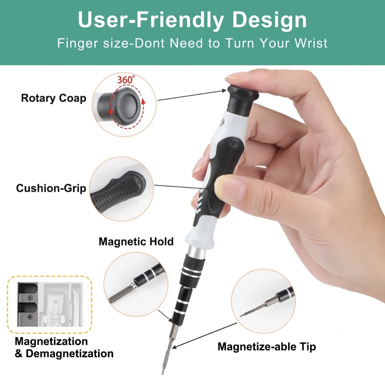 Precision Screwdriver Set with 108 Bits, 132 in 1 Small Screw Driver iPhone 16