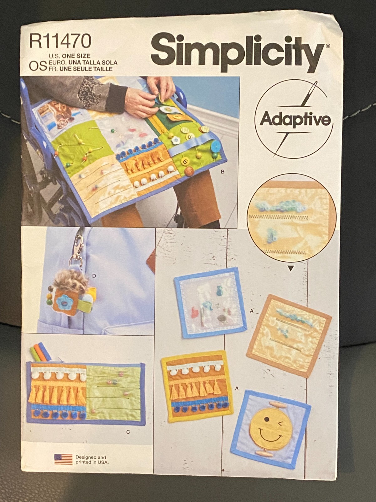 Simplicity Adaptive Pattern R11470 Adult's Sensory Quilt and Puzzles NEW & Uncut