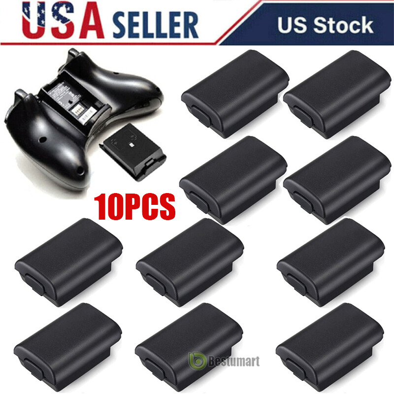10pcs AA Battery Back Cover Case Shell Pack For Xbox 360 Wireless Controller