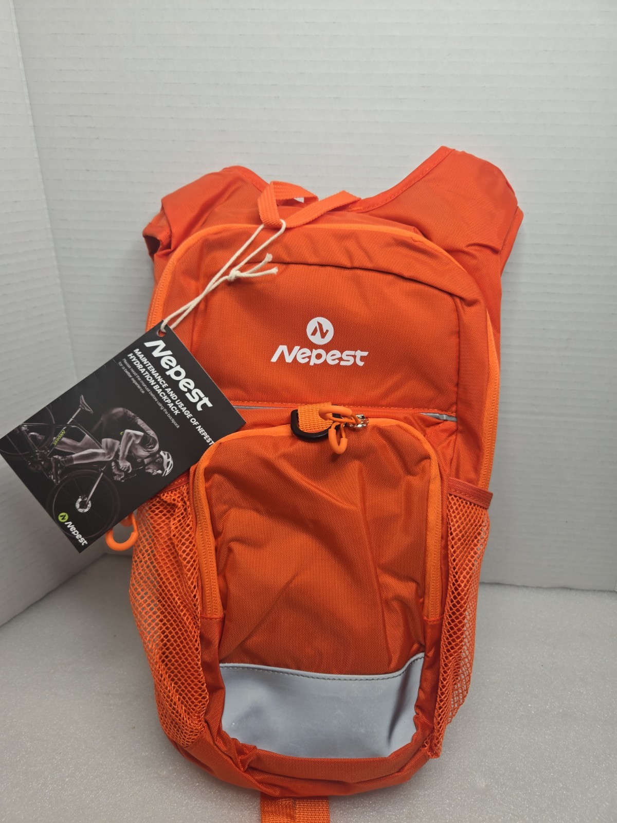 Nepest Hydration Pack Backpack Lightweight Water Backpack NEW With Tag, Orange