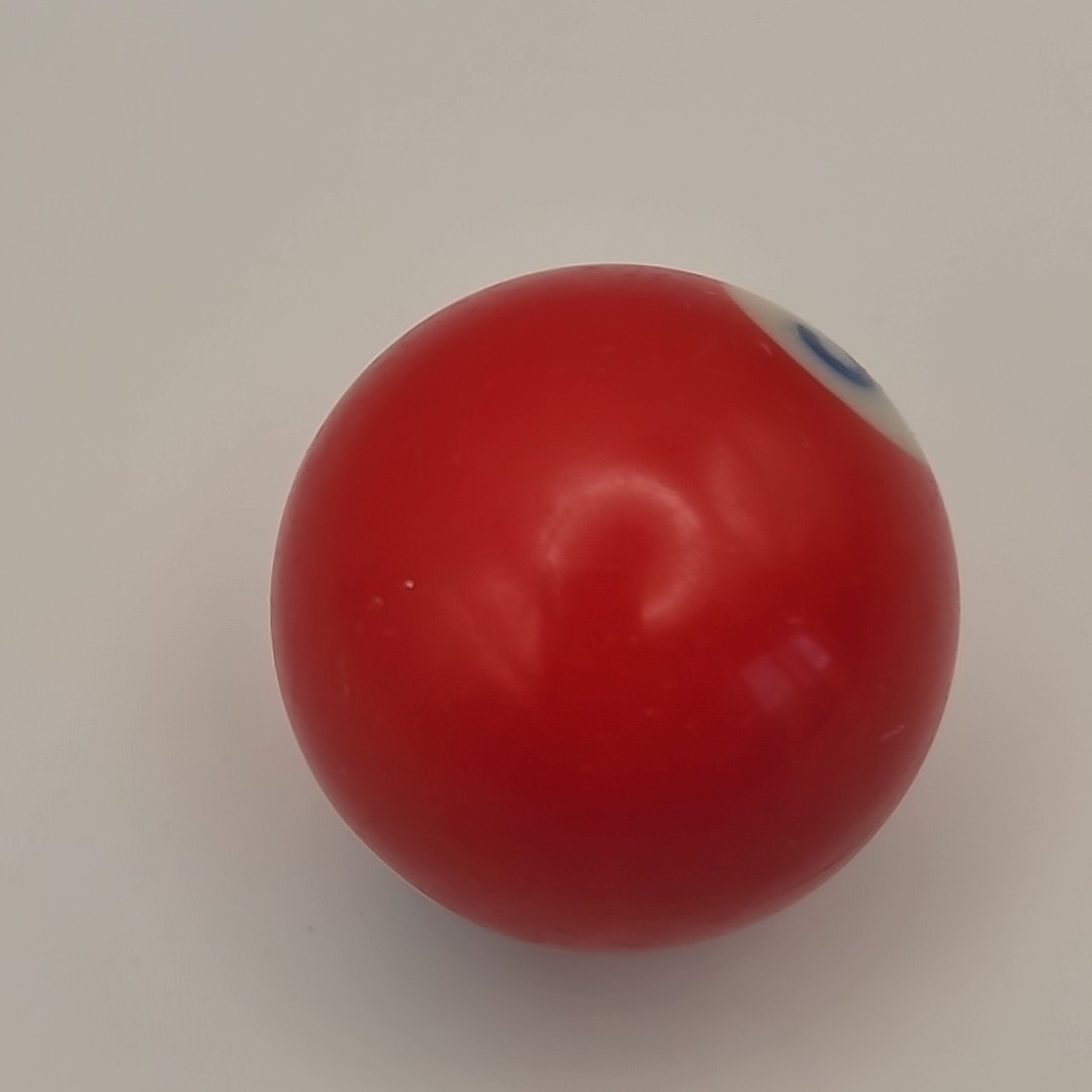 Vintage Billiard Ball / Pool Table Ball Small 1.5" Diameter VTG Solid Red #3