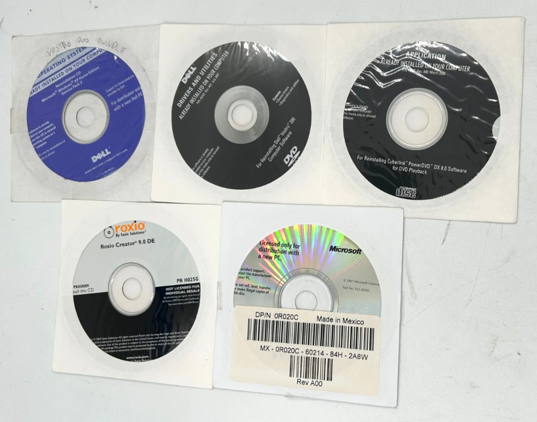DELL Vostro 200 Restore CDs with Windows XP and Office2000