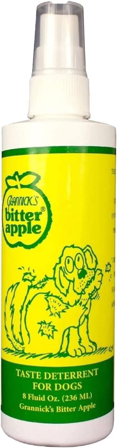 Grannick's Bitter Apple Spray 8 oz  Non-Toxic Taste Deterrent for Dogs