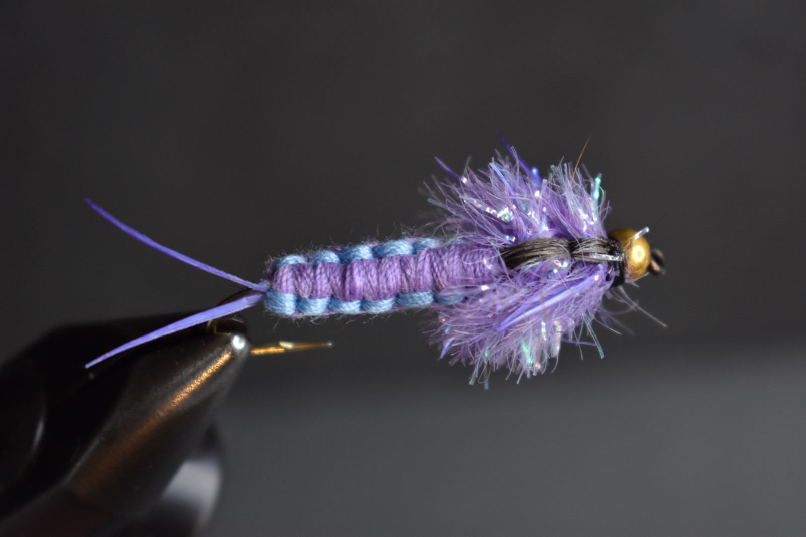 WOVEN PURPLE & BLUE Stonefly Nymph Fly Fishing Flies 1 Fly, U Choose