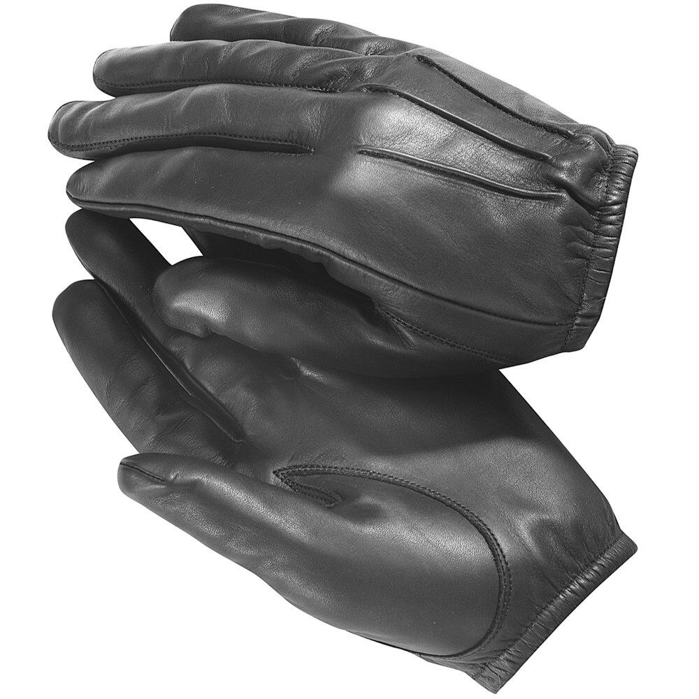 POLICE Leather Gloves - Leather CUT RESISTANT PATROL DUTY SEARCH GLOVES